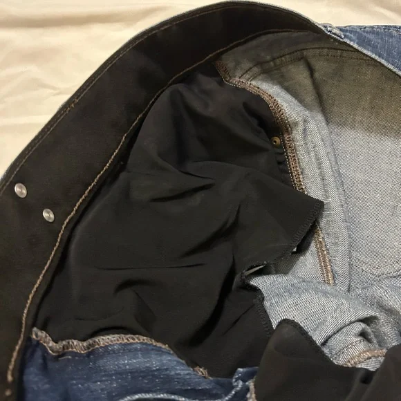 Lane Bryant Tight Tummy Tech flare Jeans Dark Wash size 22 - Picture 6 of 11